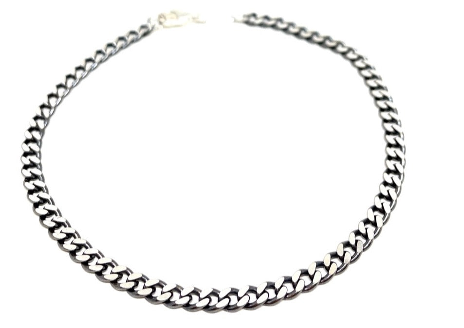 Silver on sale oxidised chain